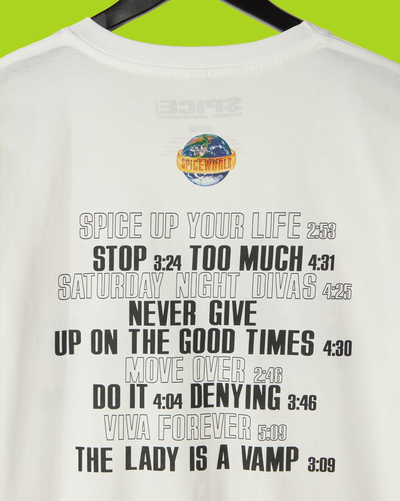 Spiceworld Album T-Shirt close up