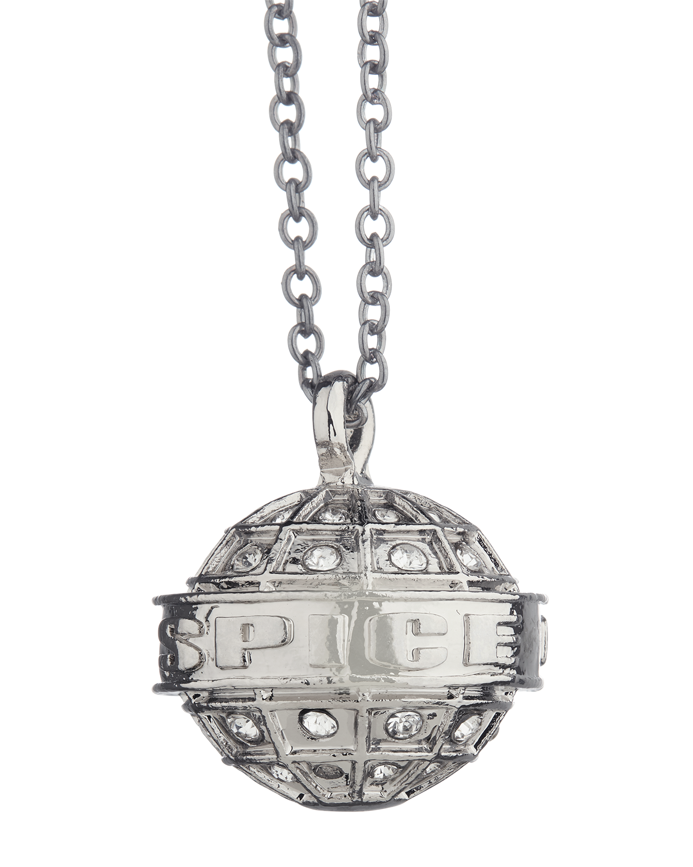 Silver Spice Girls Globe Necklace 4