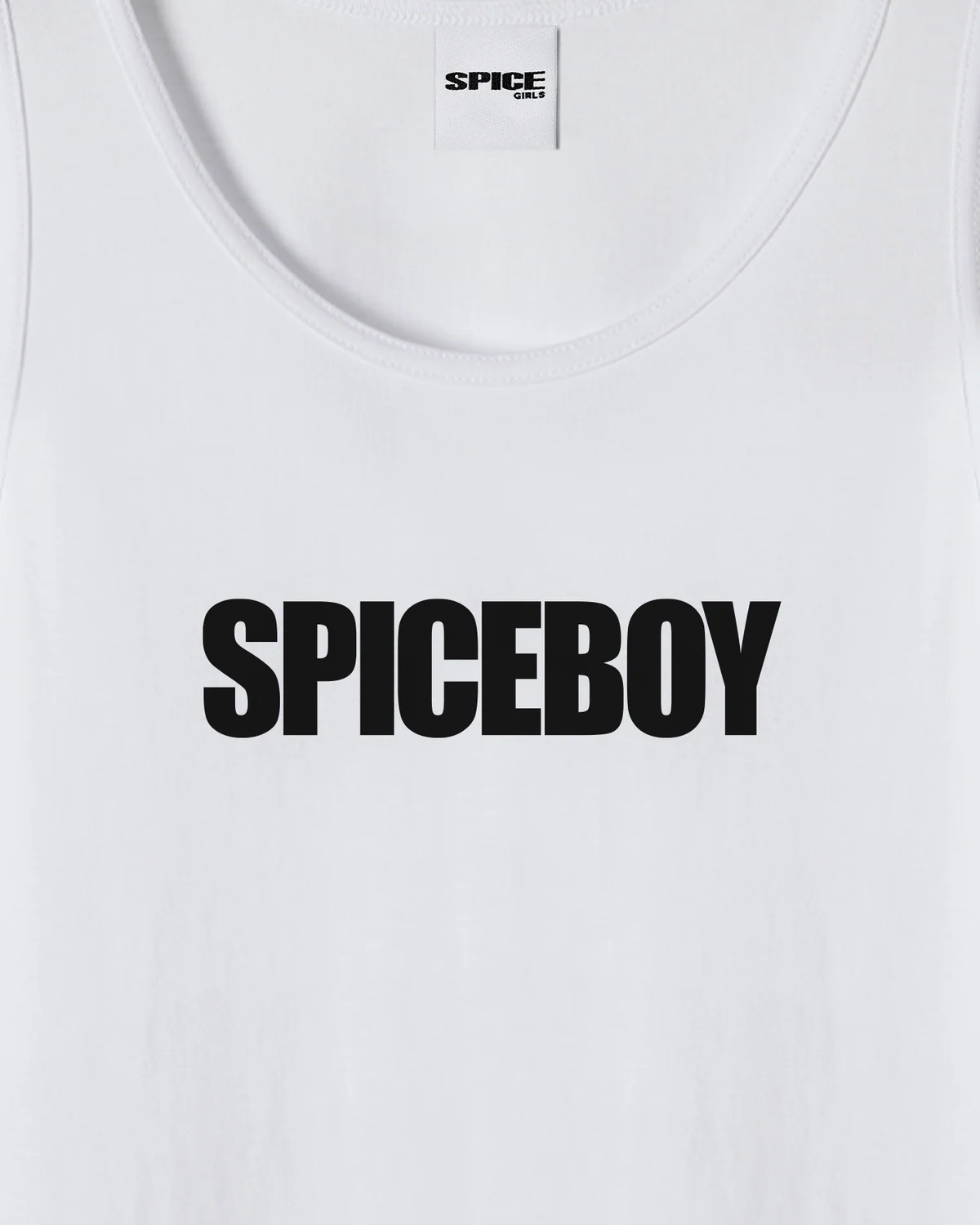 Spice Boy Vest (tank top graphic close up