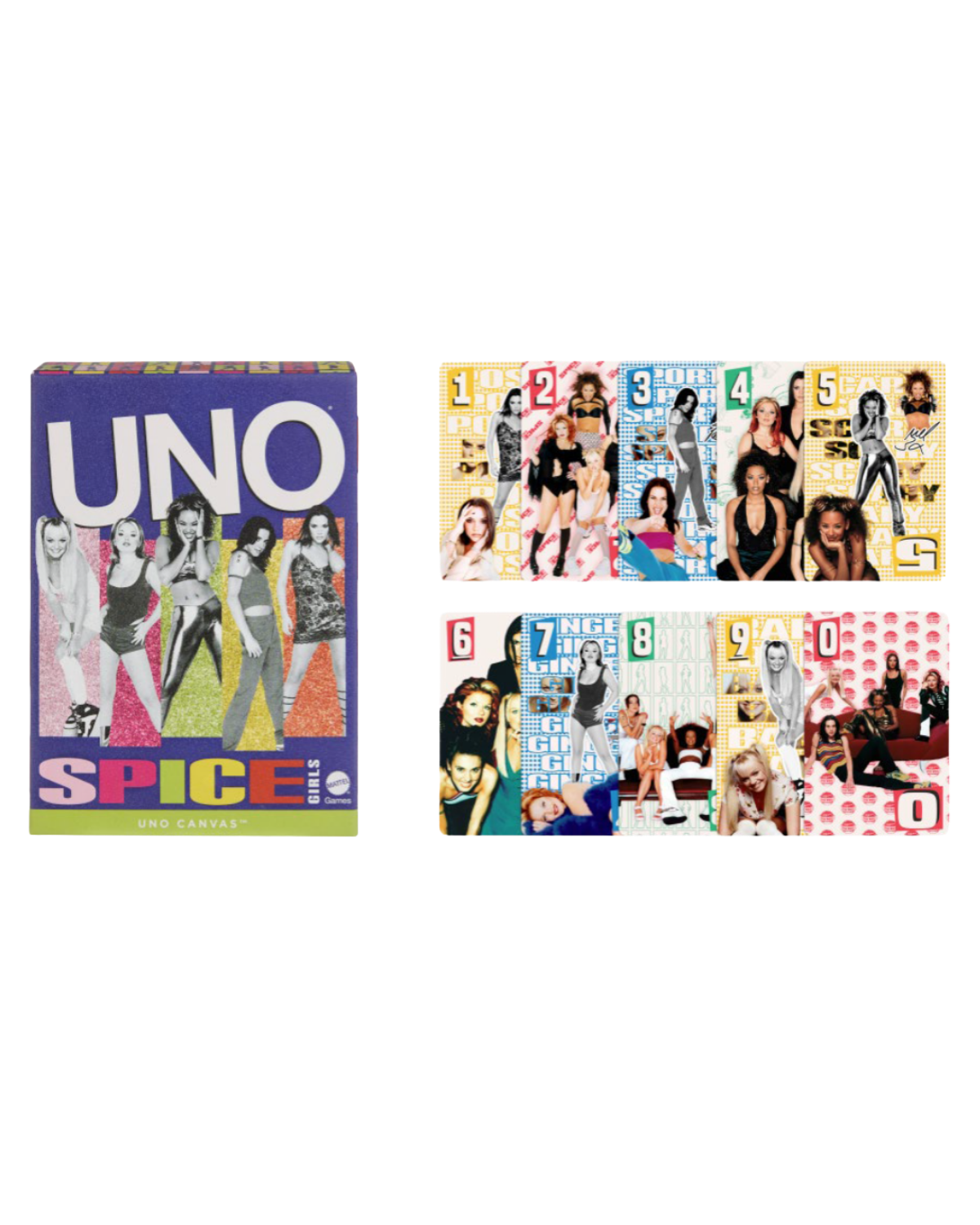 UNO Canvas Spice Girls Card Game