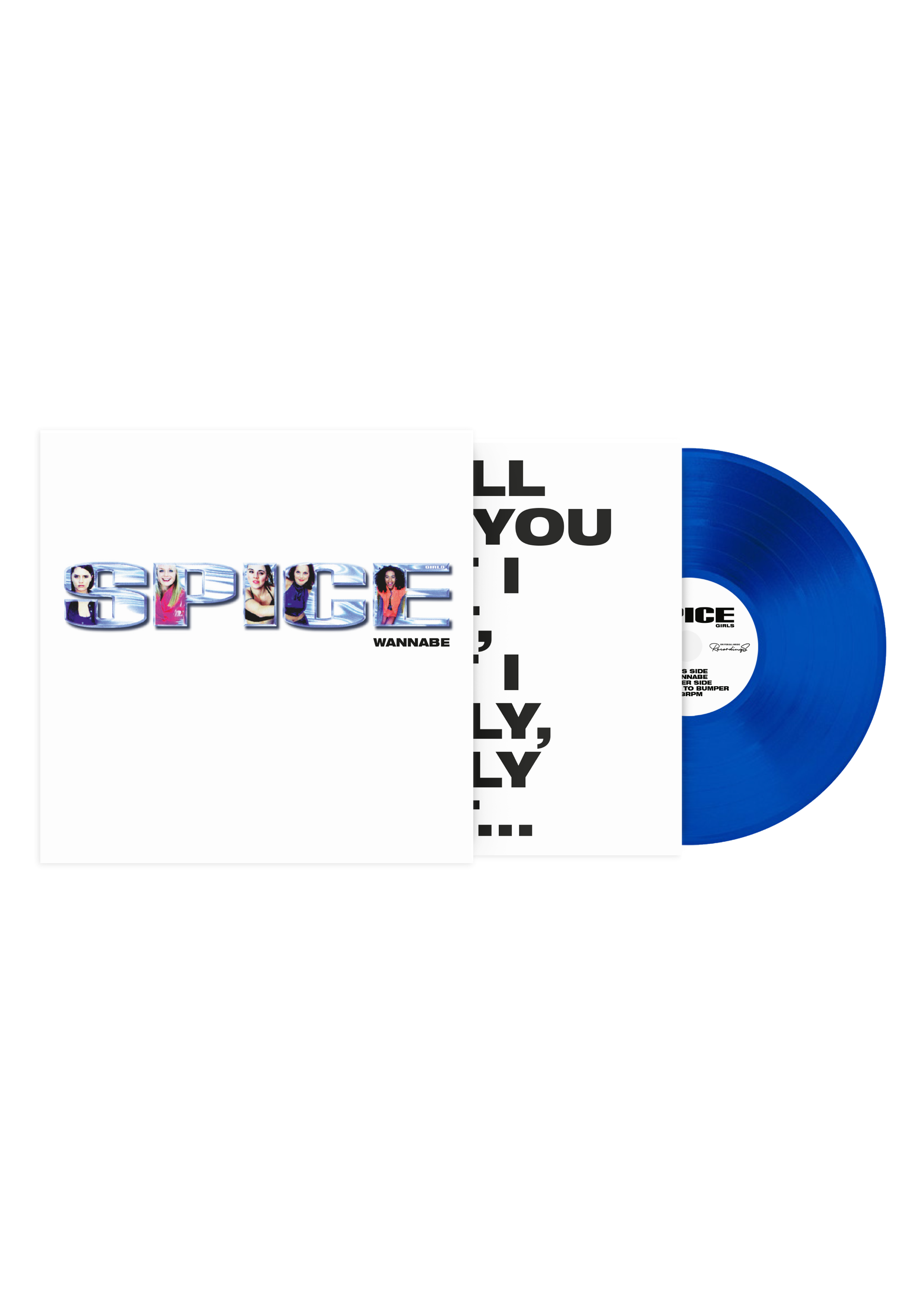 Spice Girls - Wannabe Vinyl (4in Tiny Vinyl - Cobalt Transparent)